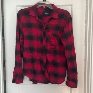 Rails size small red and black flannel.